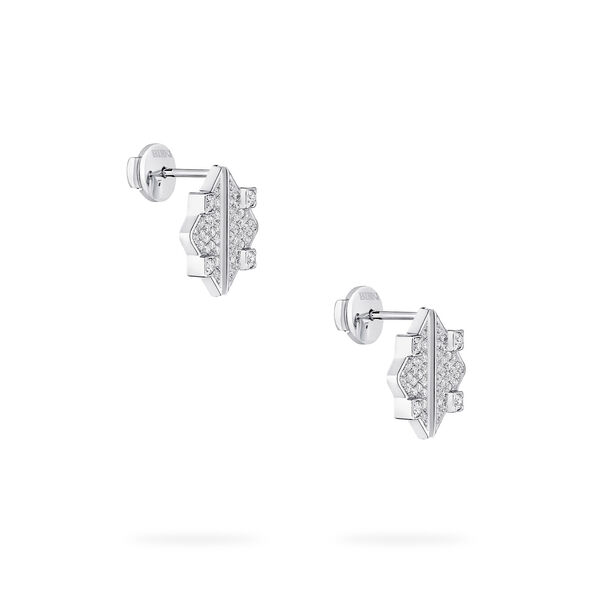 White Gold and Diamond Earrings